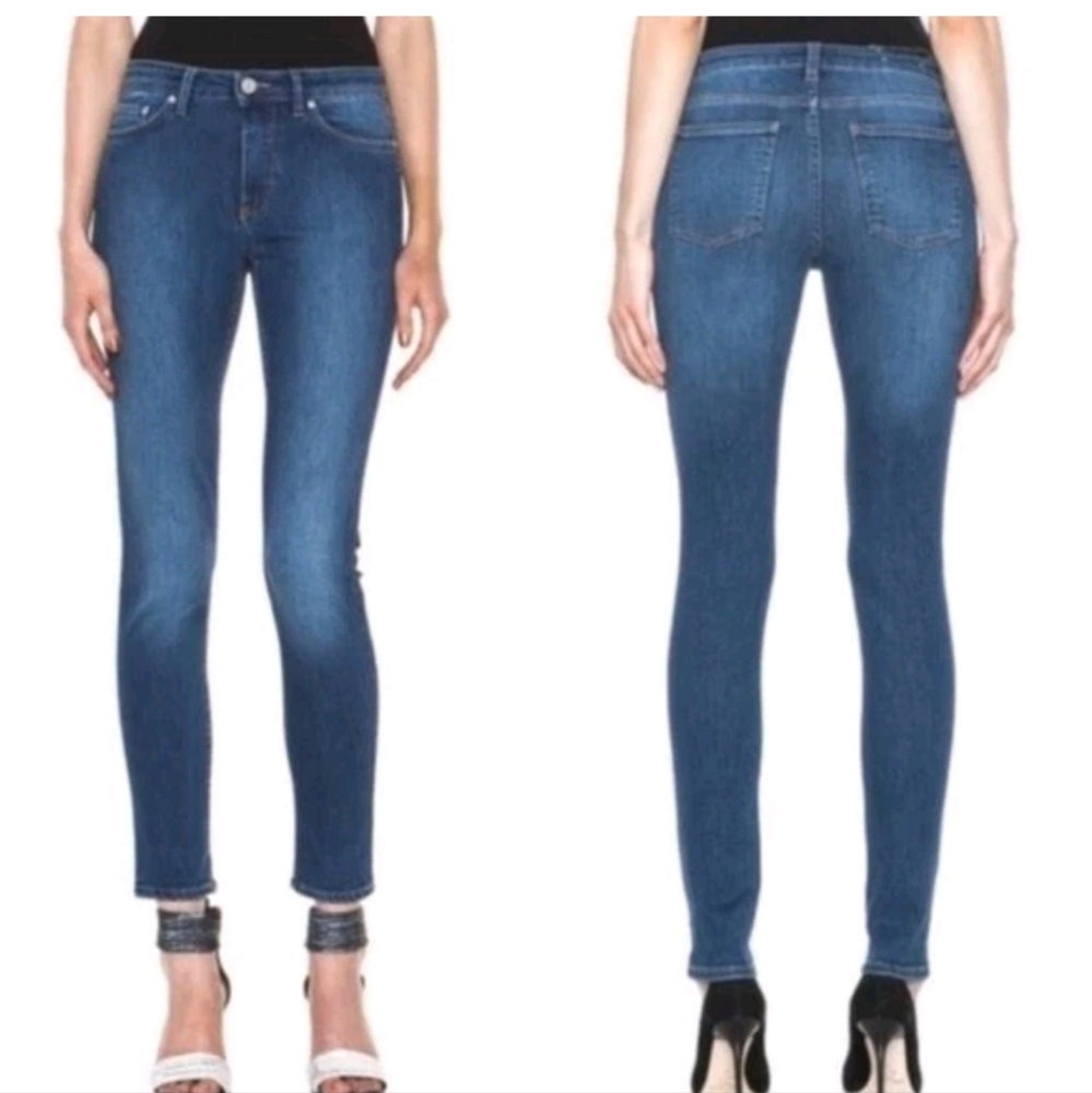 Acne Studios 'Skin 5 Used Blue' Stretch Skinny Fit Jeans Size 26/27